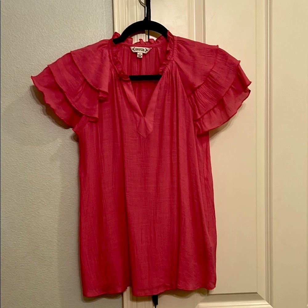 Nanette Lepore ruffle sleeve top